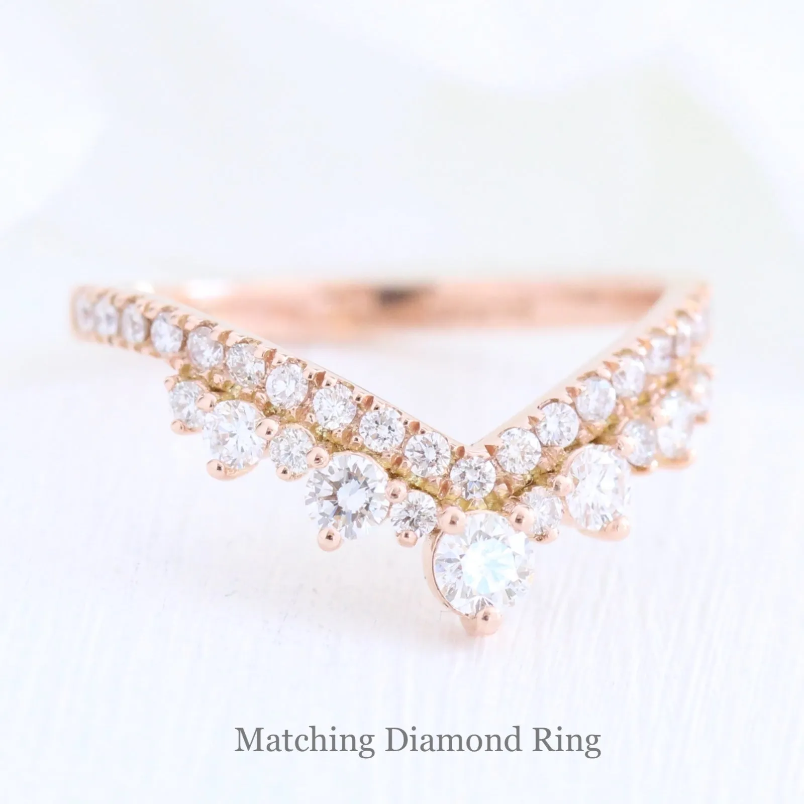 0.68 Ct. Tiara Diamond Earrings in 14k Gold Curved Earrings Studs