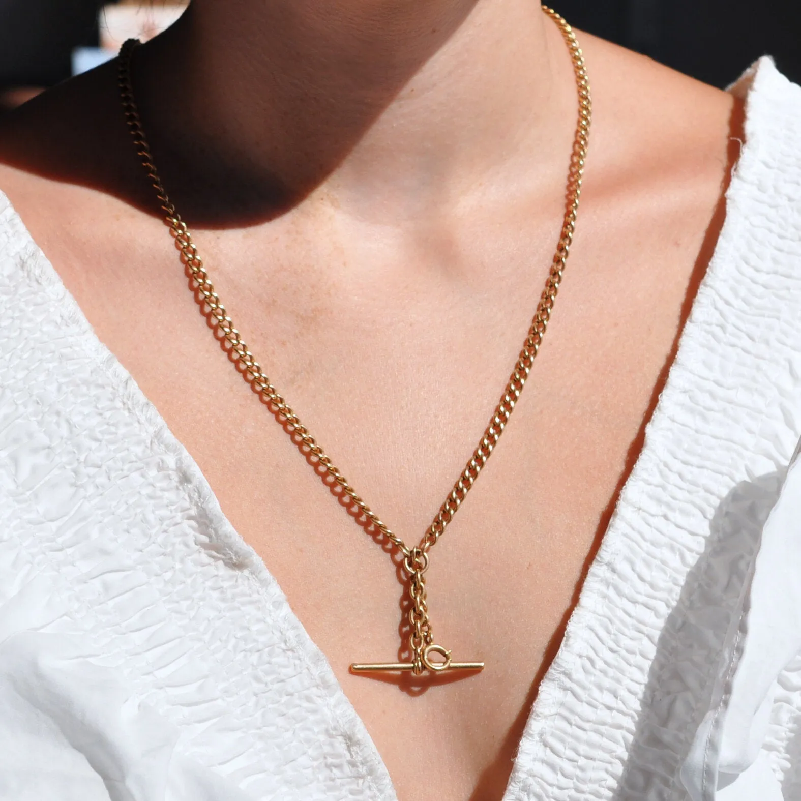 14K Victorian Albert Chain