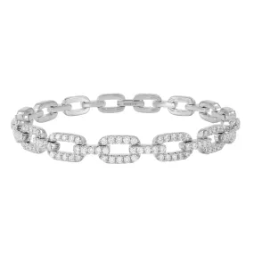 18k Gold & Diamond Link Bracelet - 3.14ct