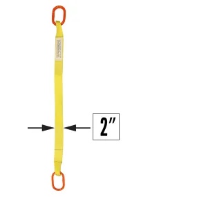 2"x20' (2 ply) Single Leg Nylon Sling w/ Master Link Both Ends