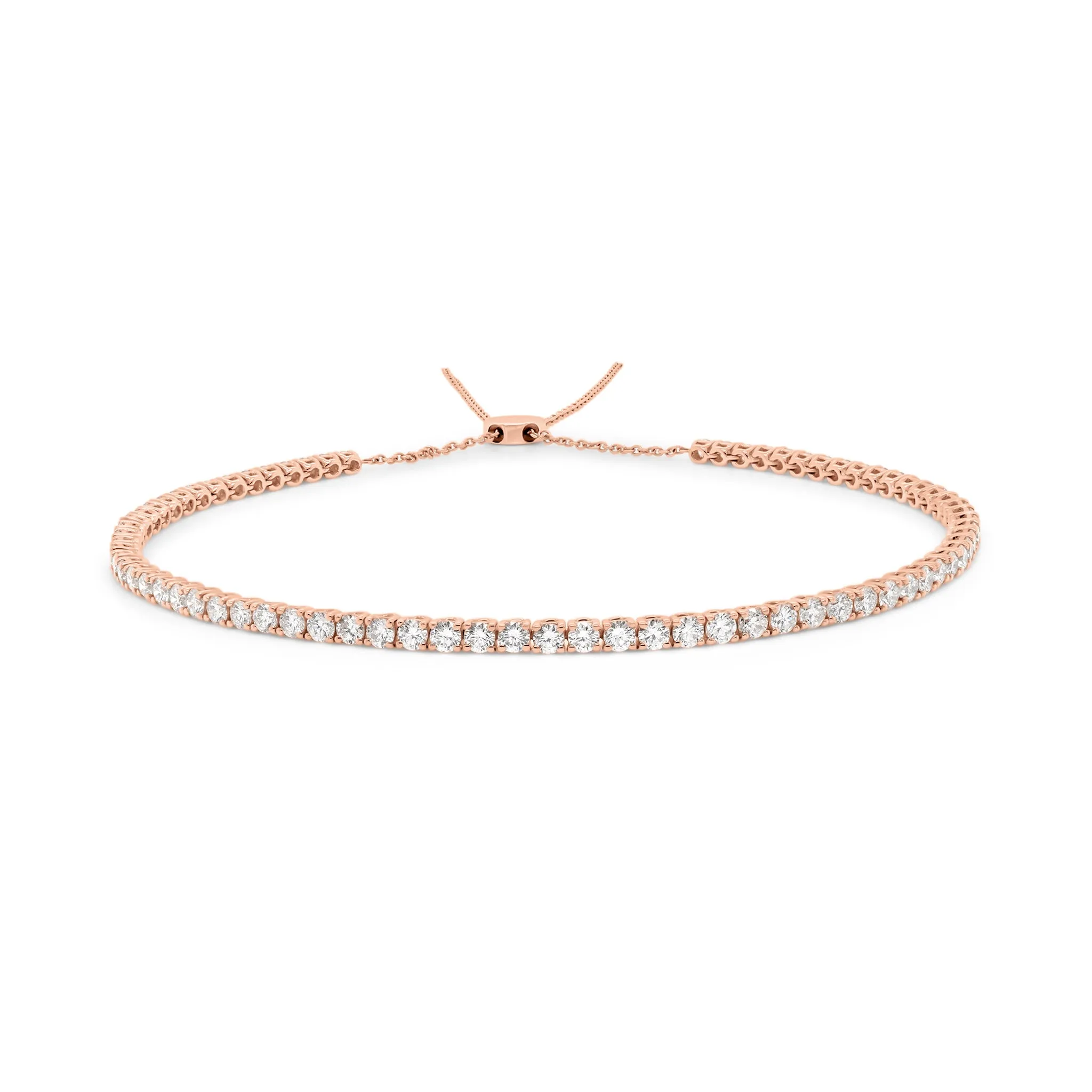 3.41 CT Diamond Adjustable Tennis Choker