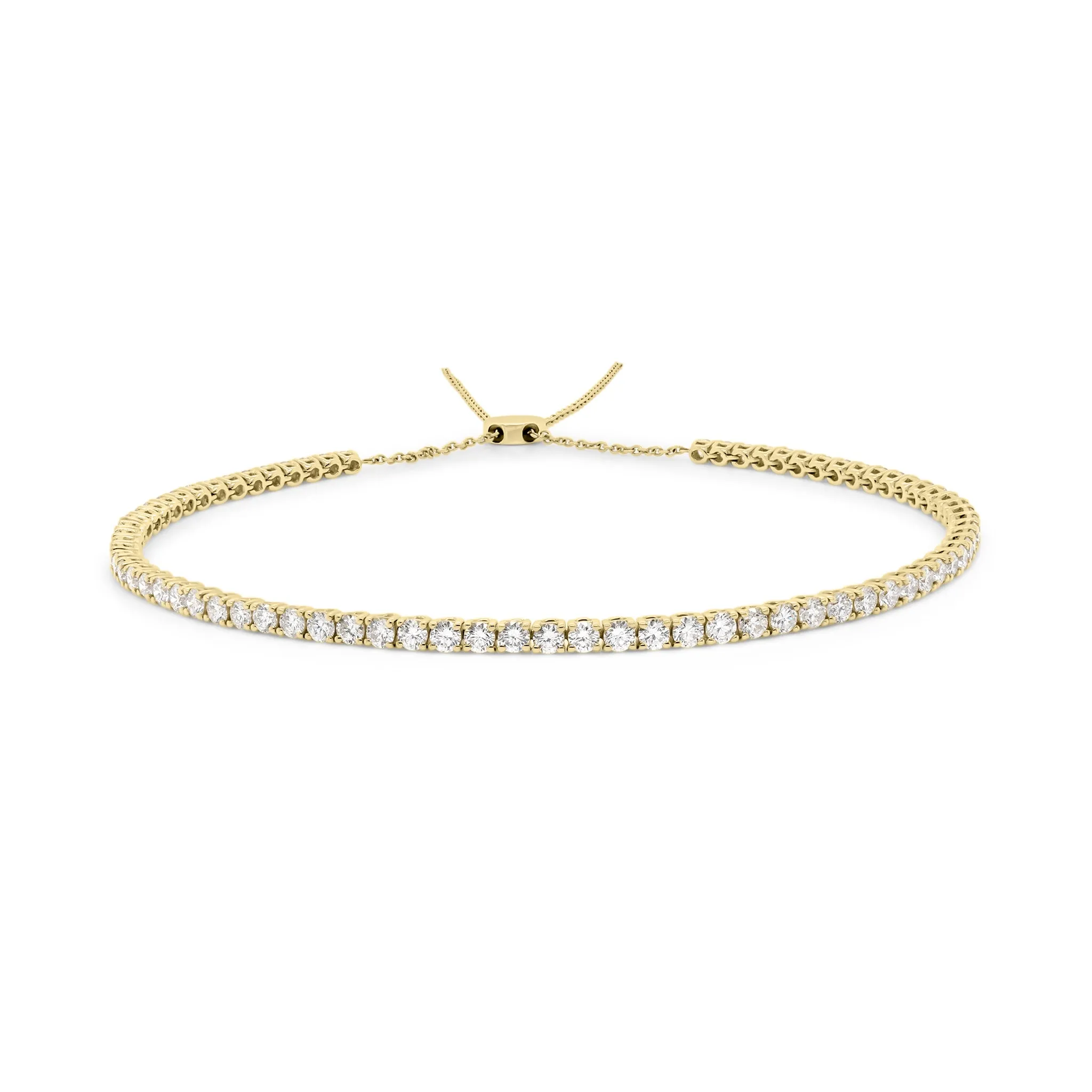 3.41 CT Diamond Adjustable Tennis Choker