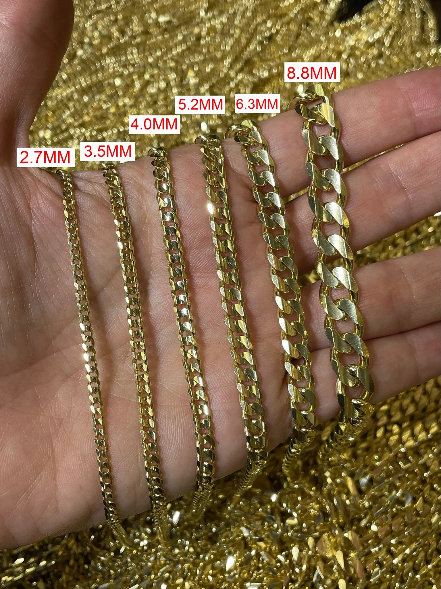 3.5MM Concave Curb Chain