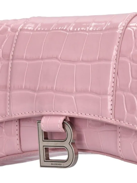 Balenciaga   Hourglass leather wallet on chain 