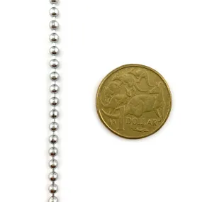 Ball Chain - Chrome - 3mm - By The Metre