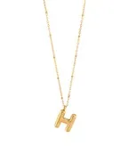 Balloon Initial Pendant Necklace