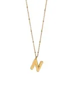 Balloon Initial Pendant Necklace