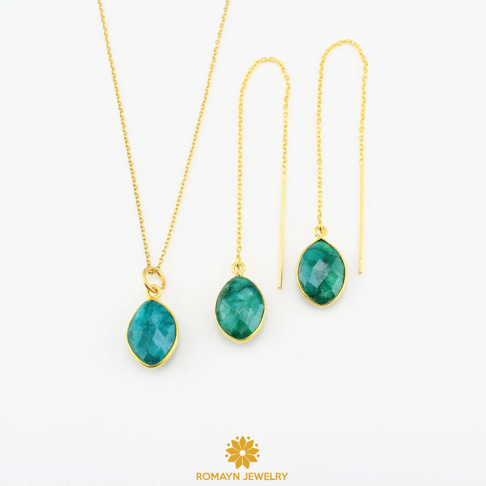 Birthstone Earrings Necklace, Wholesale Price