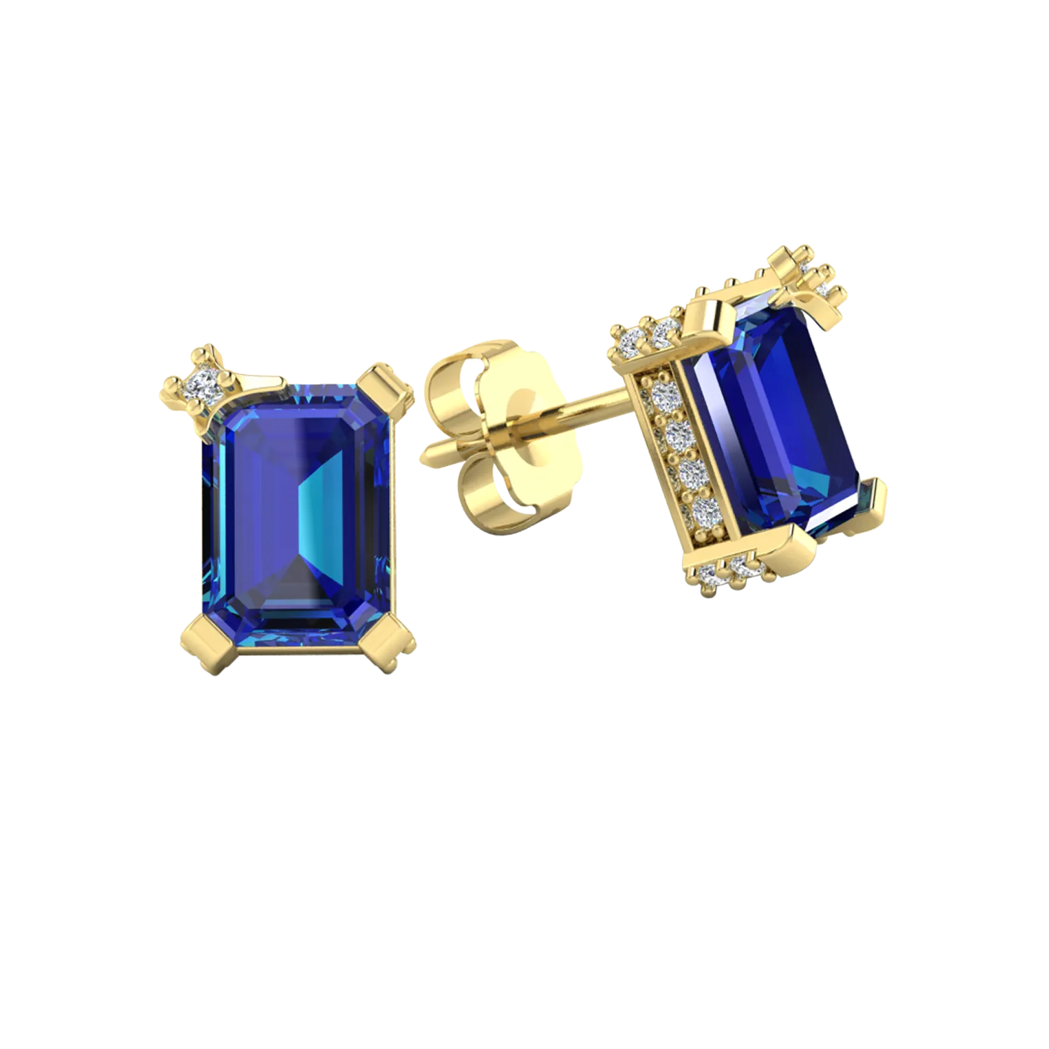 Birthstone Stud Earrings