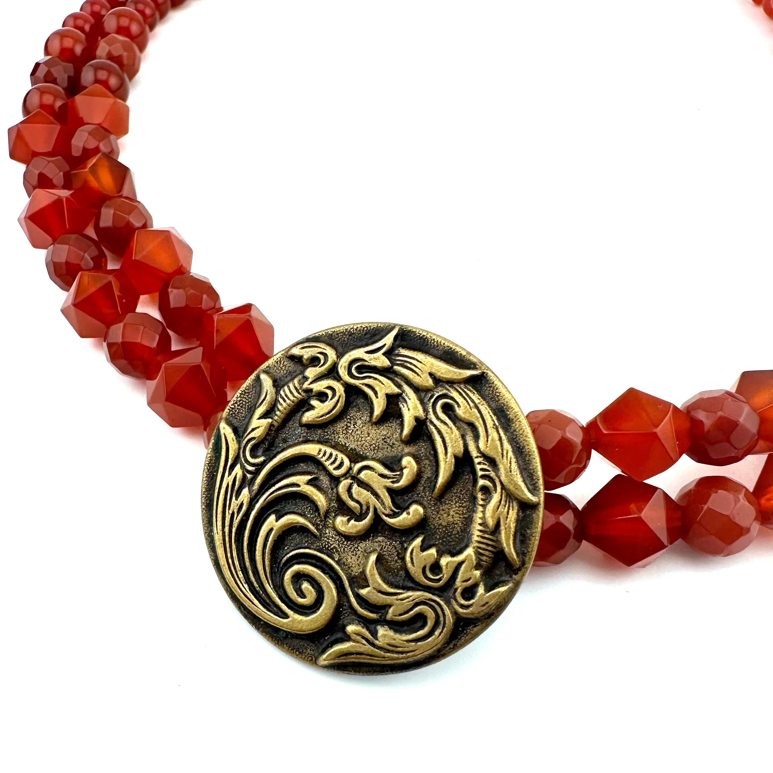 BOTANICA Necklace in Star Cut Carnelian