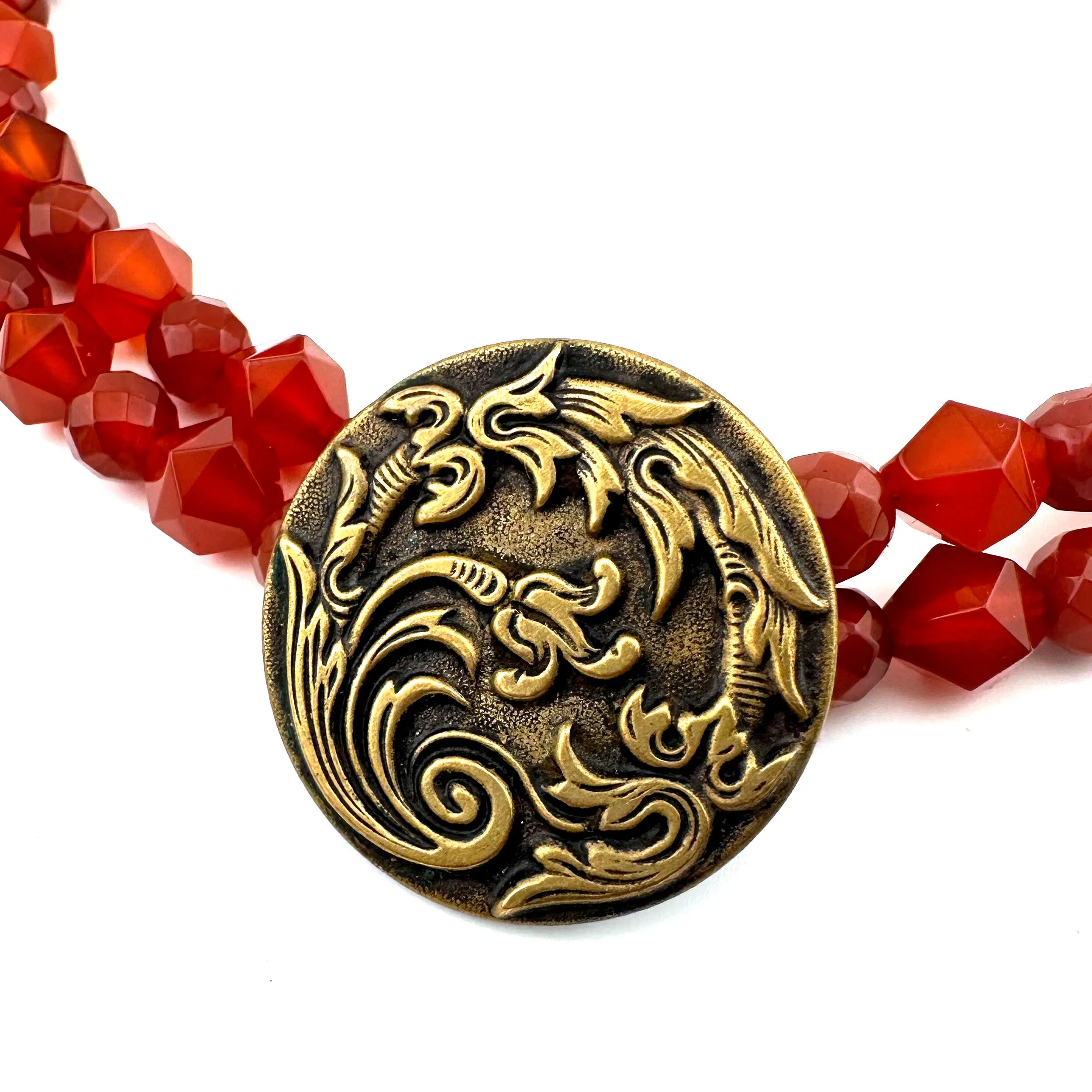 BOTANICA Necklace in Star Cut Carnelian