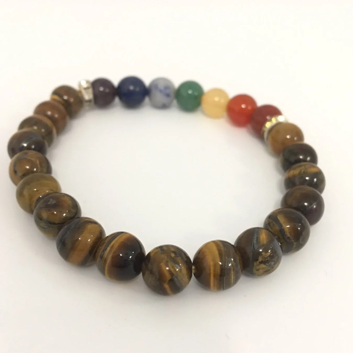 Bracelet 7 Chakra - Tigers Eye