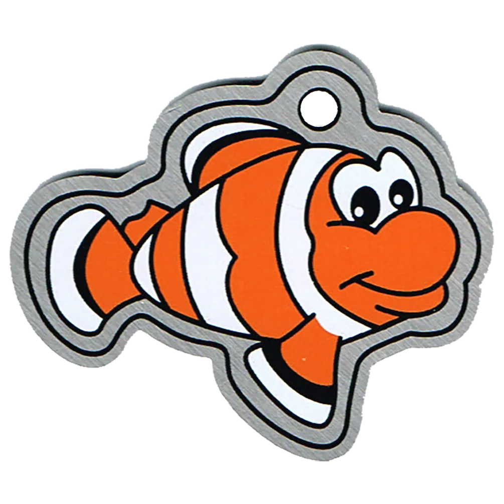 CacheKinz Trackable Clown Fish GeoCaching Travel Tag