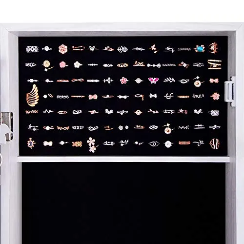Cambel Jewelry Cabinet Organizer Full Length Glass Mirror Armoire Store White Model Number ET066