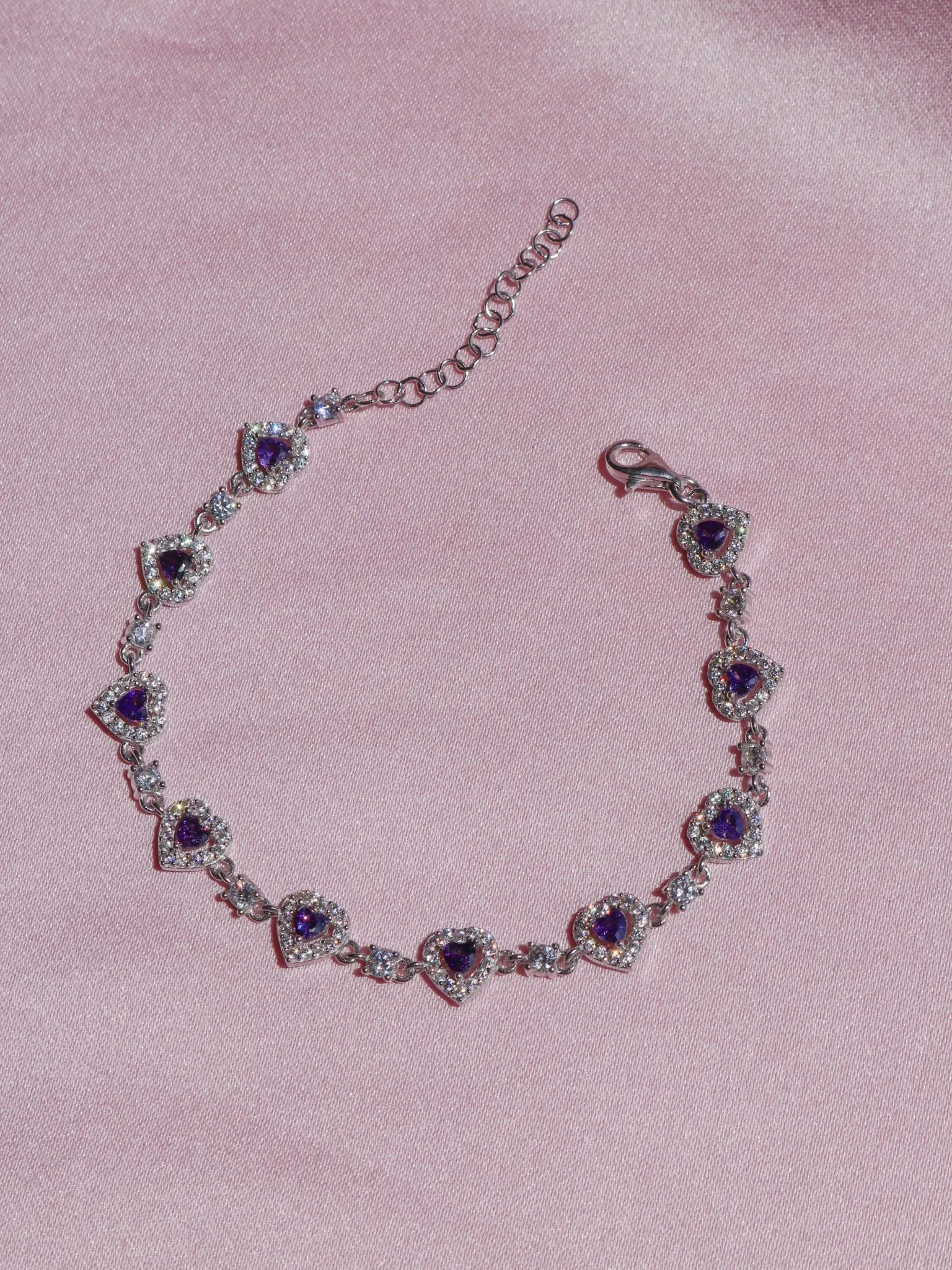 Cutest Heart Bracelet, 925 Sterling Silver