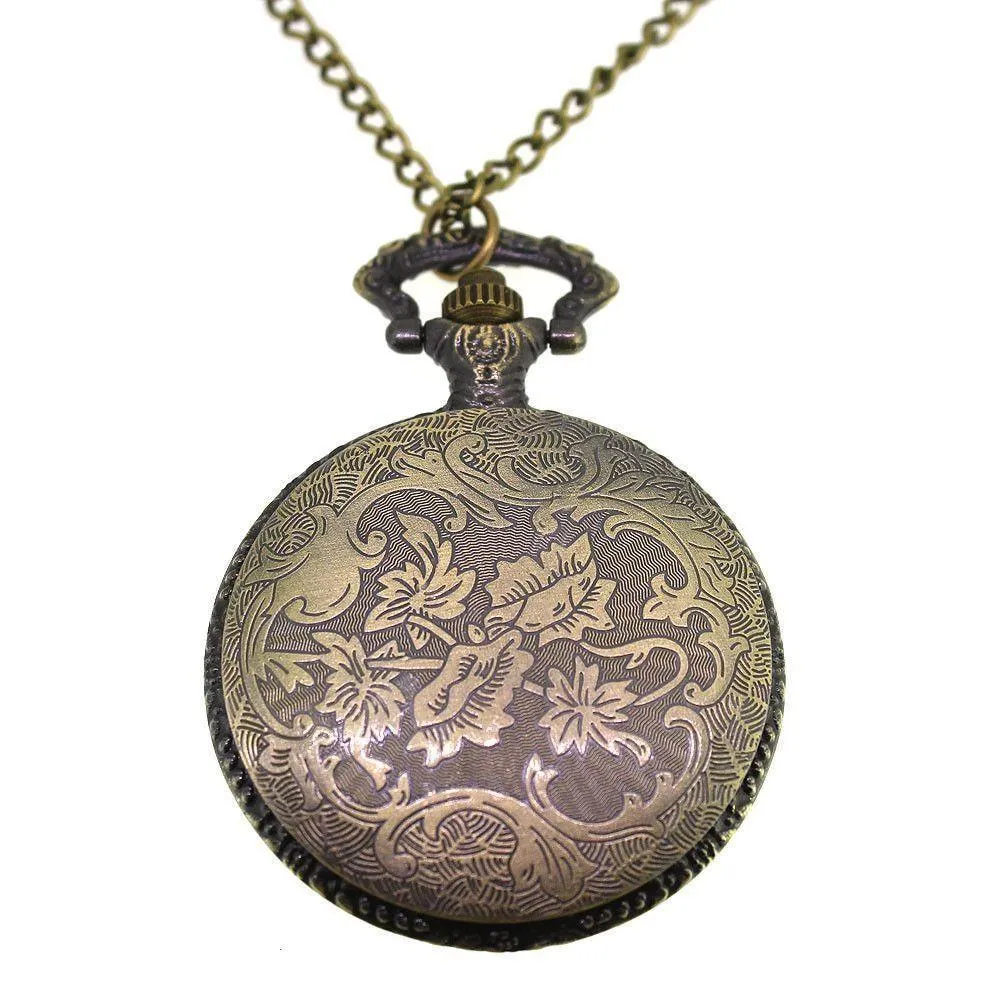 Dragon Antique Bronze Coloured Pocket/Necklace Watch