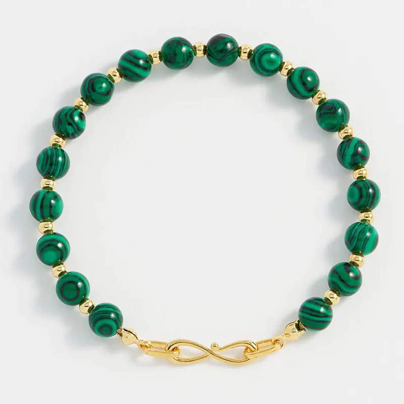 Estella Bartlett Malachite Infinity Bracelet