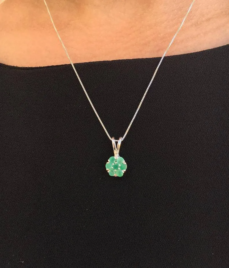 Flower Topaz Pendant - Mystic Topaz Necklace - Flower Necklace