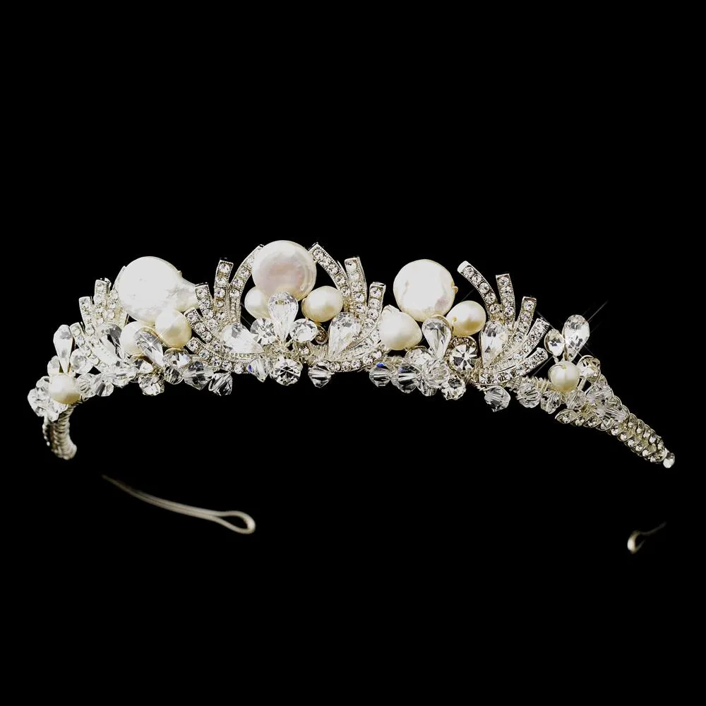 Freshwater Pearl Crystal Headband