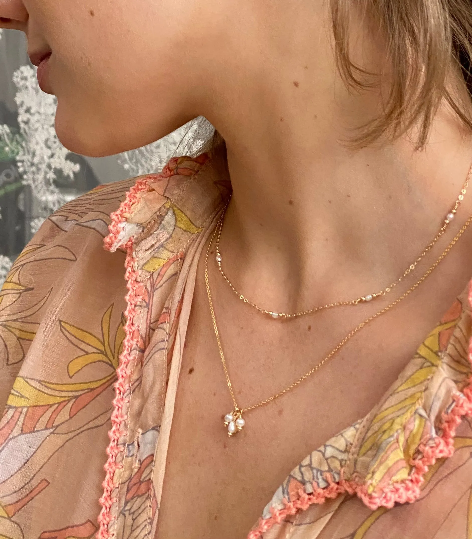 Freya Necklace - Pearl