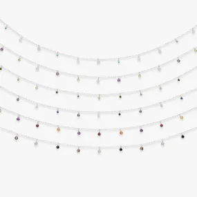 Full Palette necklace silver