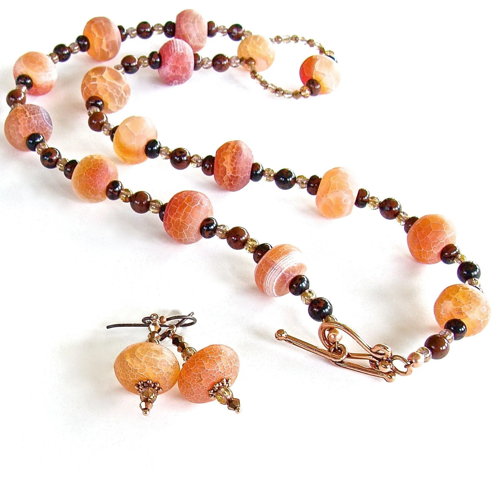 Glow: 20" Semi-Precious Jewelry in Orange