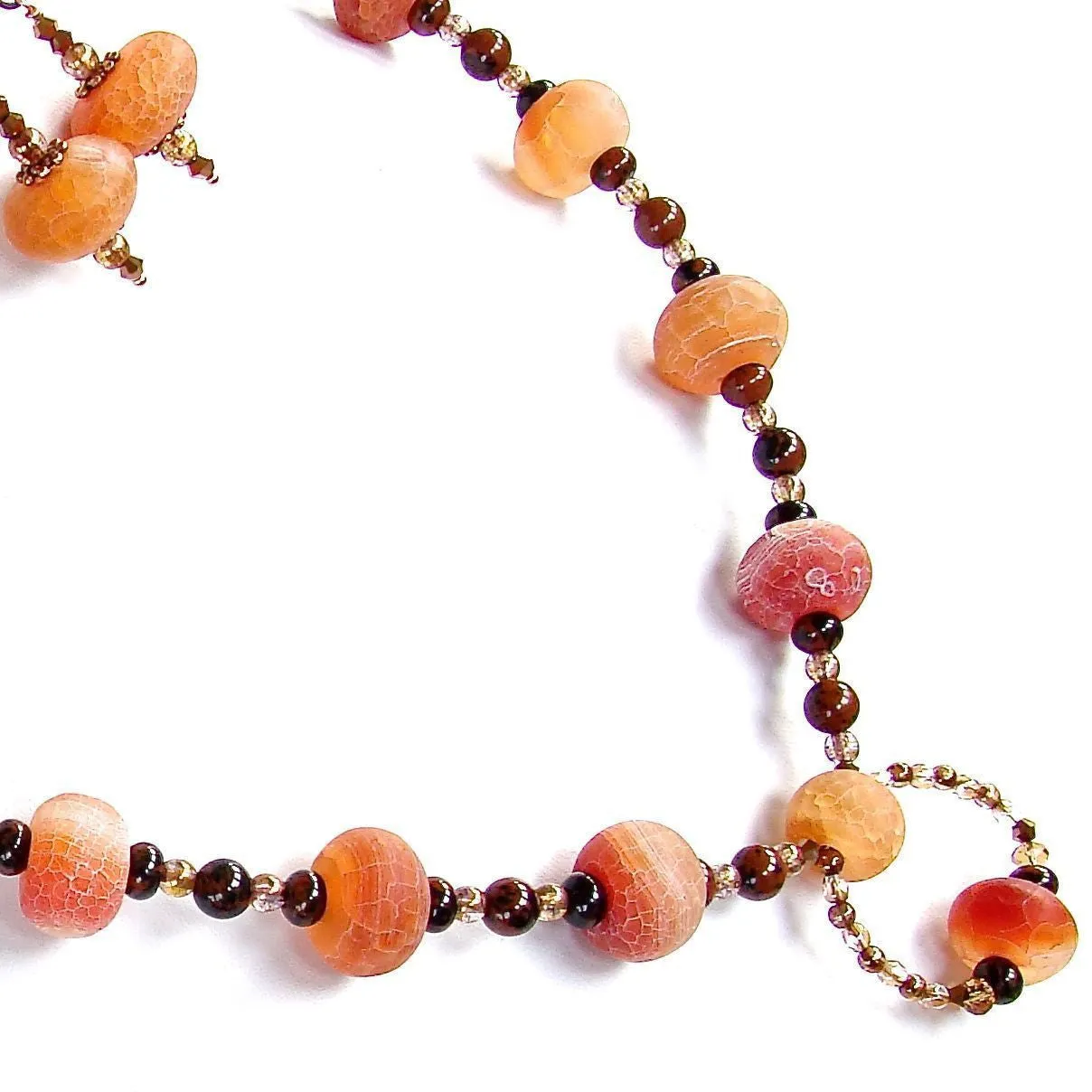 Glow: 20" Semi-Precious Jewelry in Orange