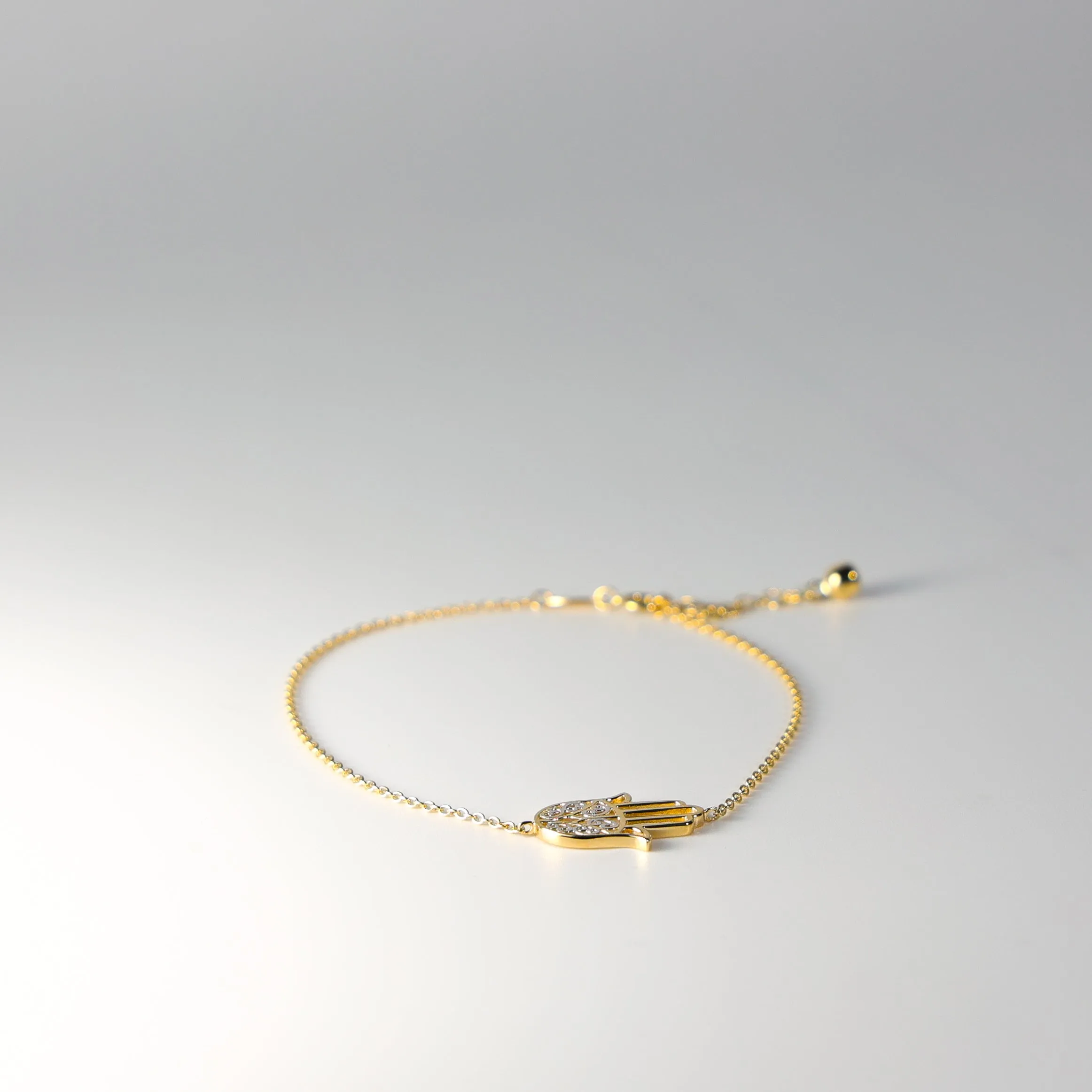 Gold Hamsa Hand Bracelet Model-AB0675