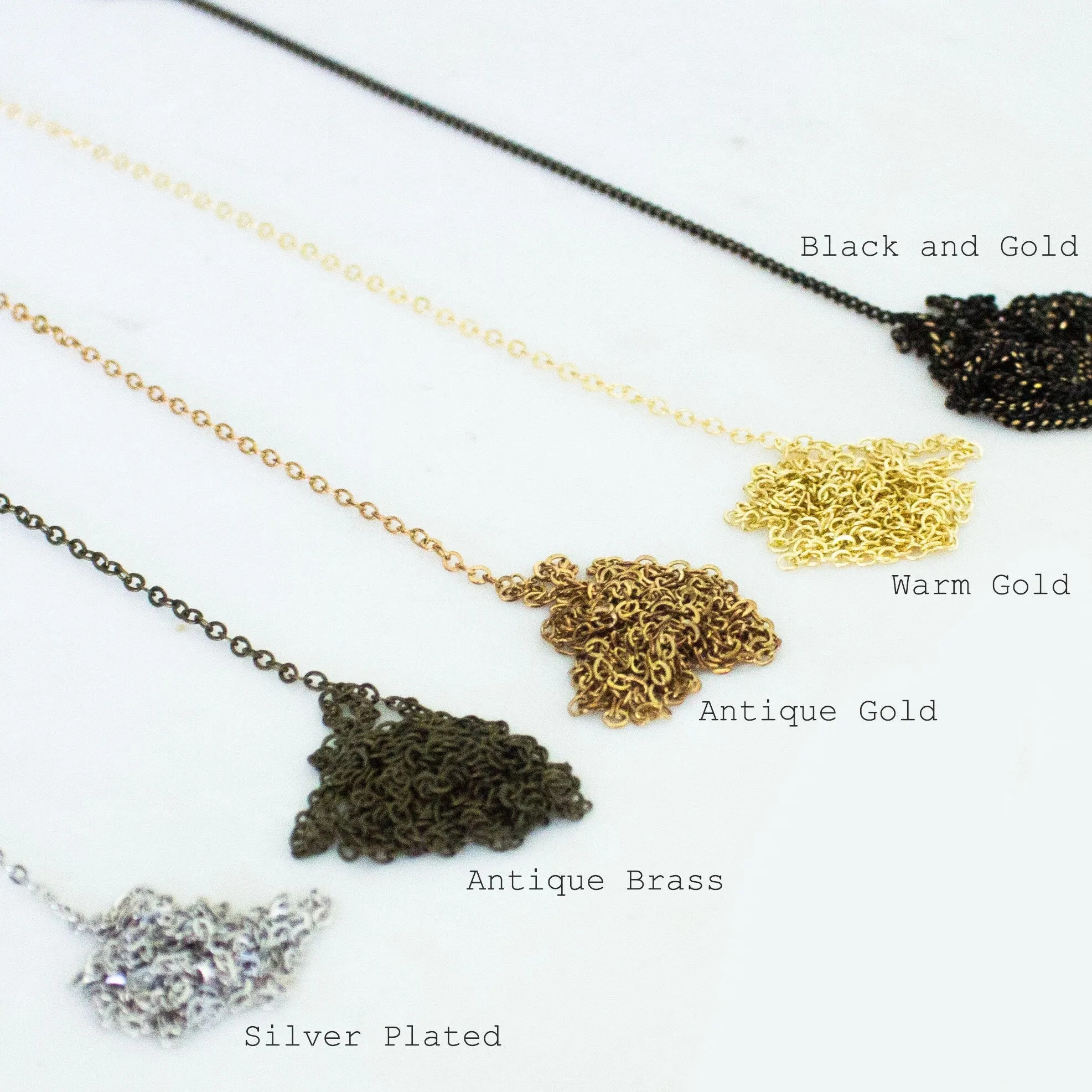 Gold Hexagon Layering Necklace