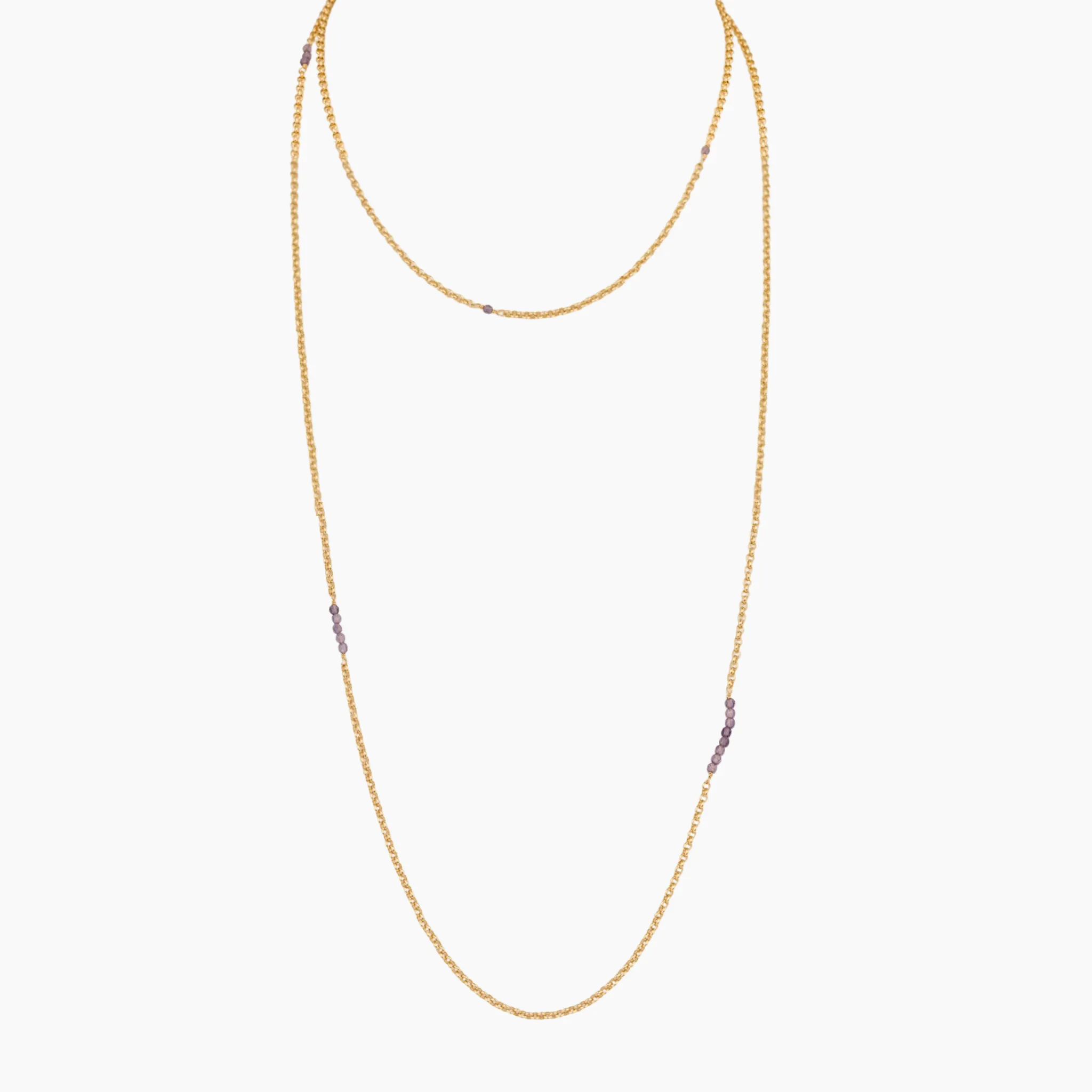 Golden Ratio Iolite Necklace