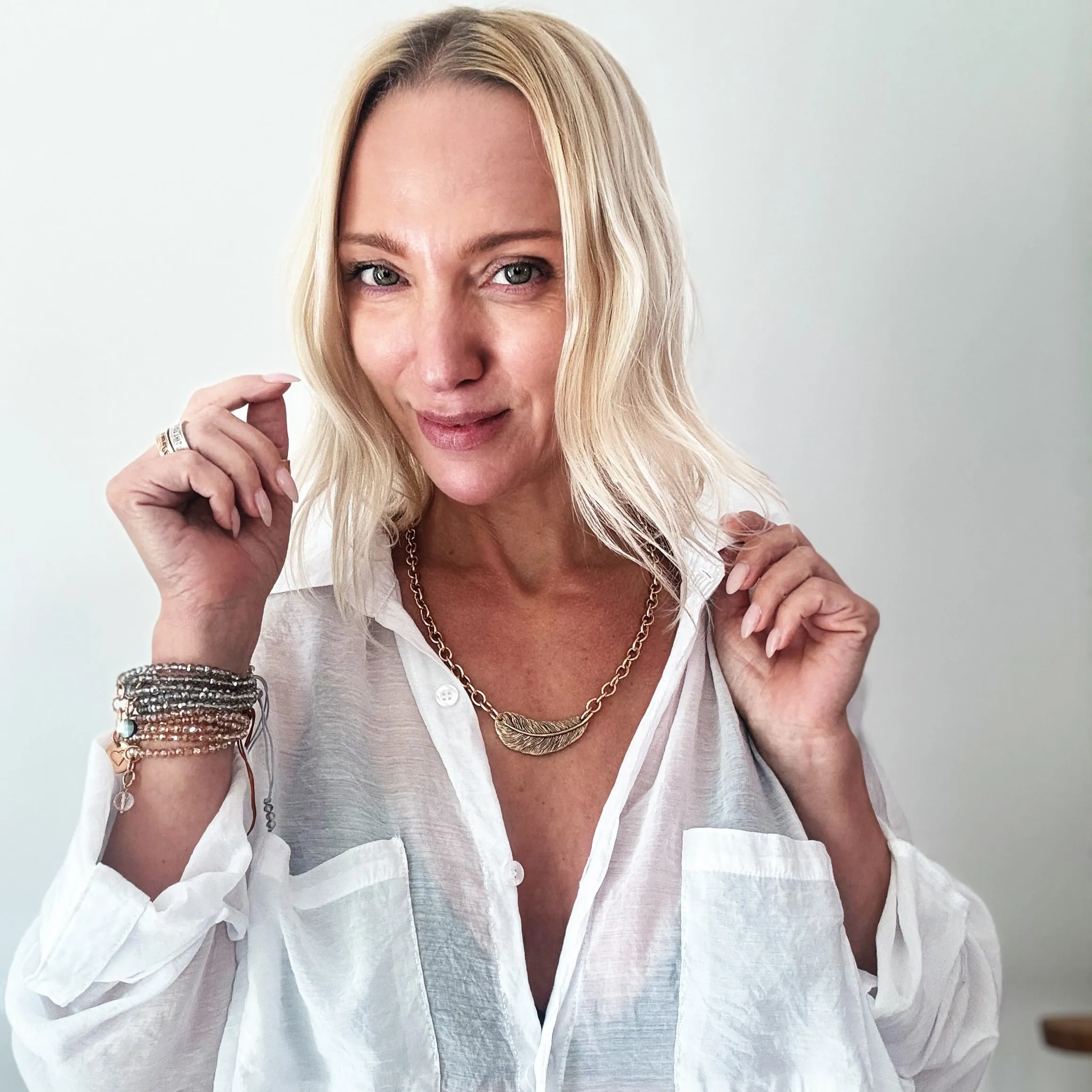GRACE | FEATHER | Midi Choker