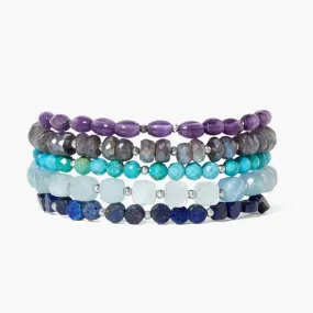 Keyes Naked Wrap Bracelet Purple Mix