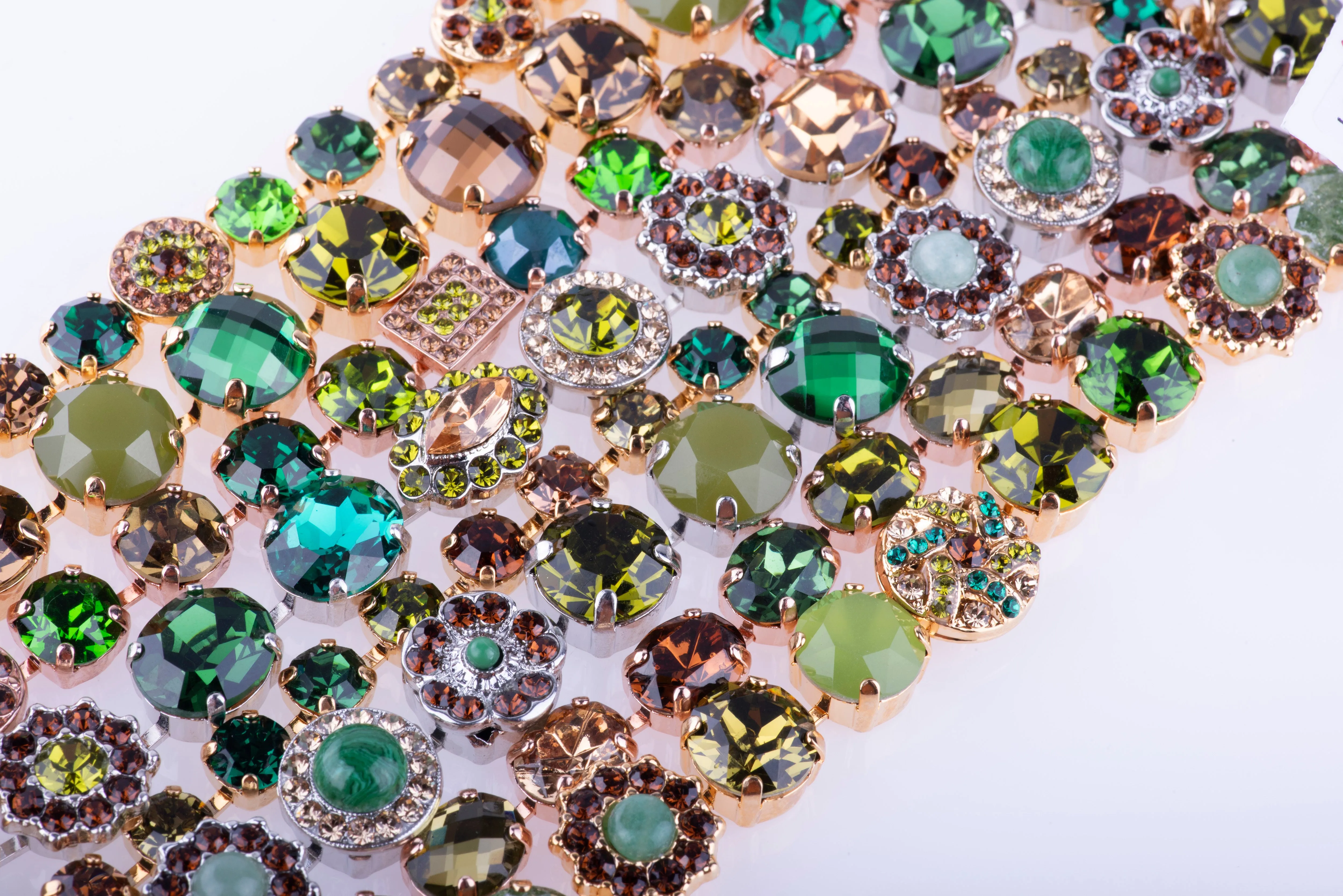 Large Oval Cluster Necklace in "Evergreen" *Custom*