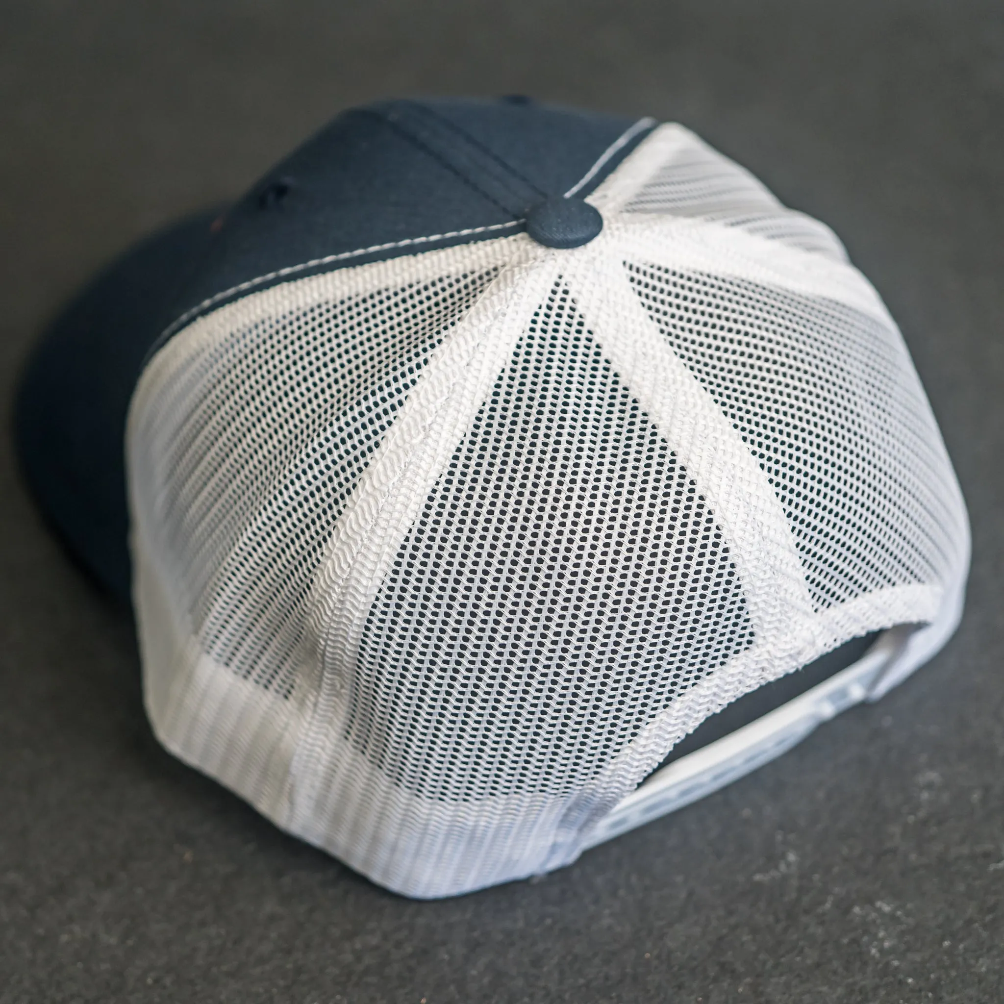 Leather Patch Trucker Style Hat - Florida Stamp