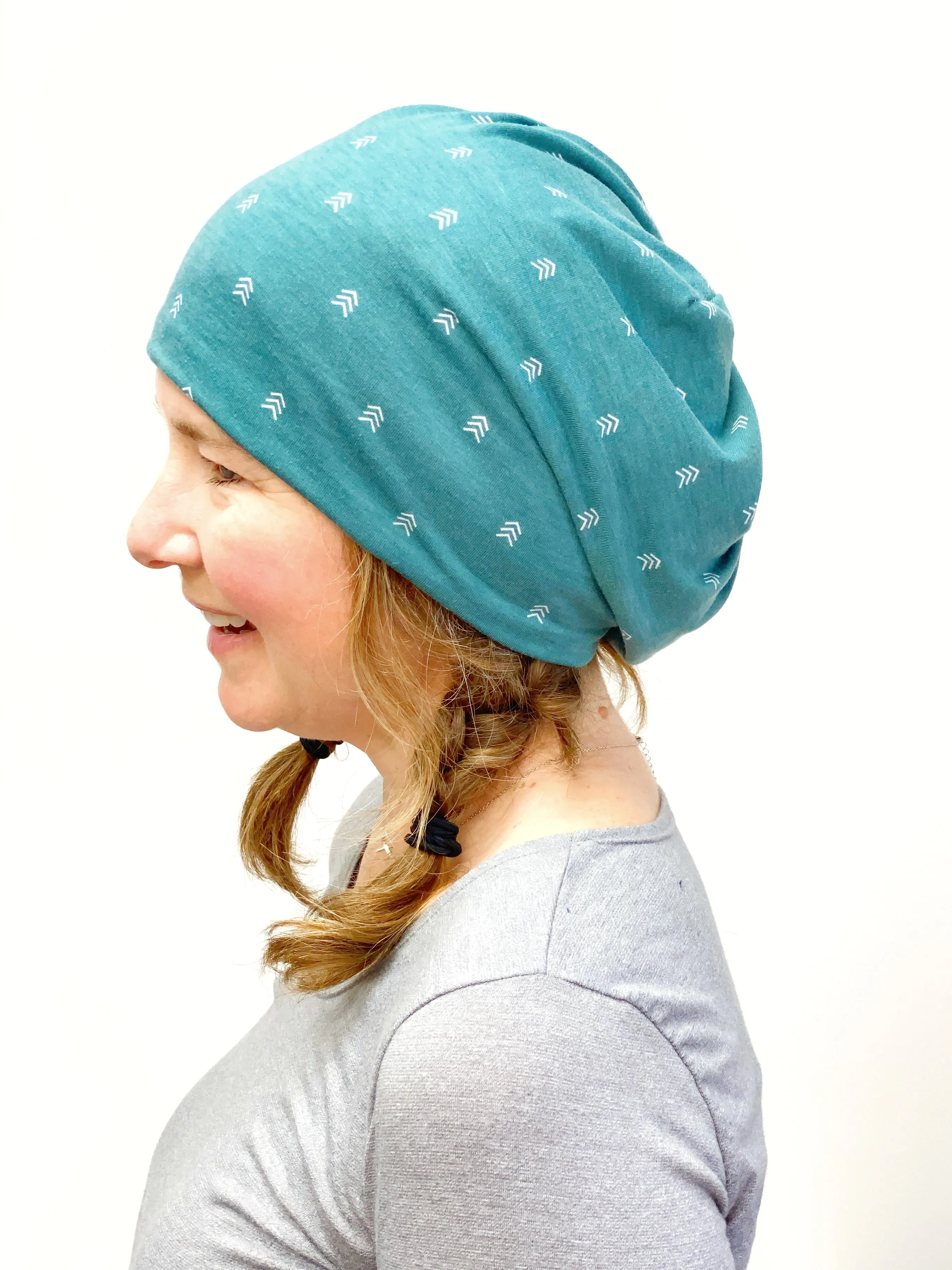 Lightweight Beanie for Ladies, Hairloss Hat Beanie Hat for Women, Stretch Jersey Hat, Soft Cotton Beanie, Large Size, L435