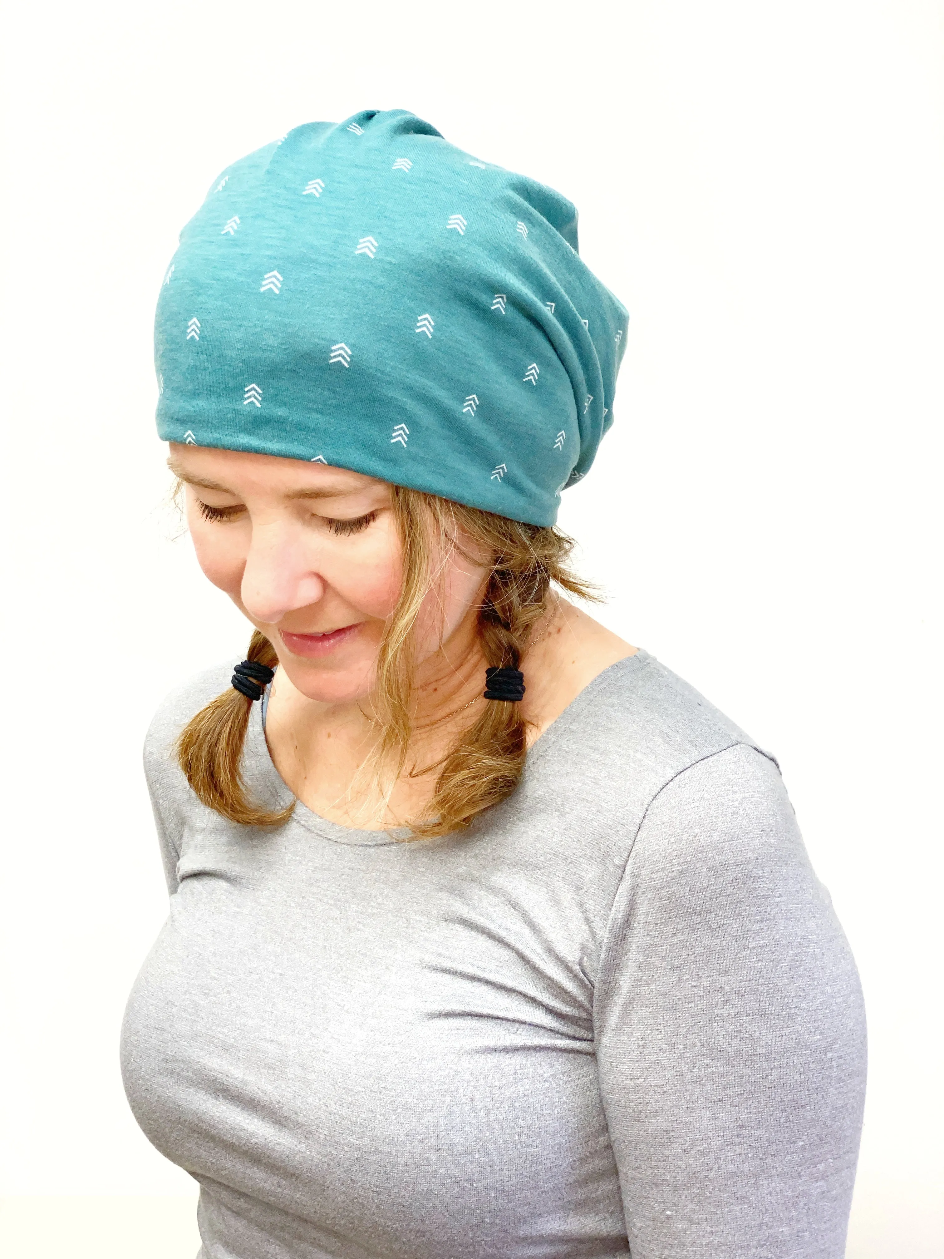 Lightweight Beanie for Ladies, Hairloss Hat Beanie Hat for Women, Stretch Jersey Hat, Soft Cotton Beanie, Large Size, L435