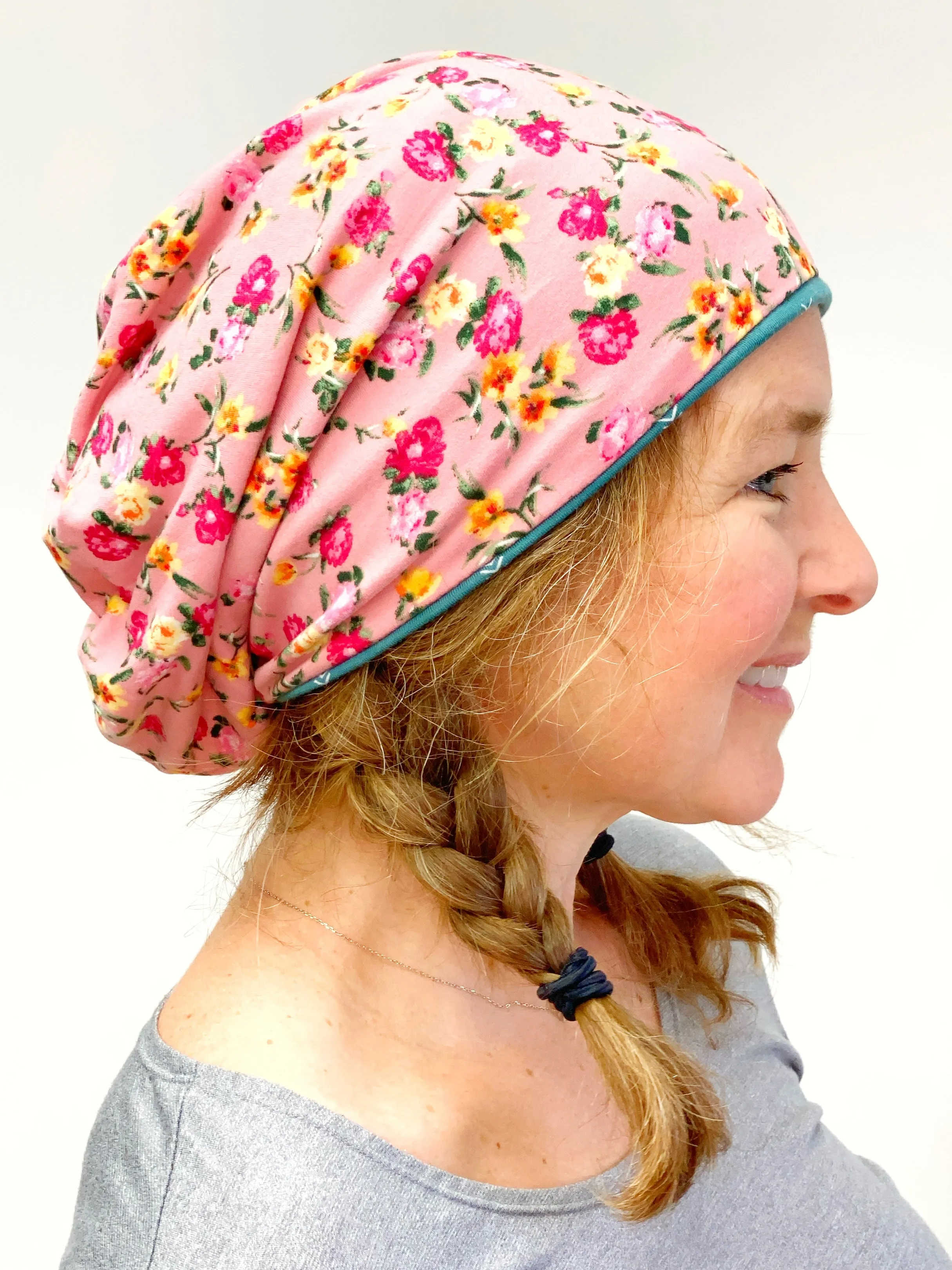 Lightweight Beanie for Ladies, Hairloss Hat Beanie Hat for Women, Stretch Jersey Hat, Soft Cotton Beanie, Large Size, L435