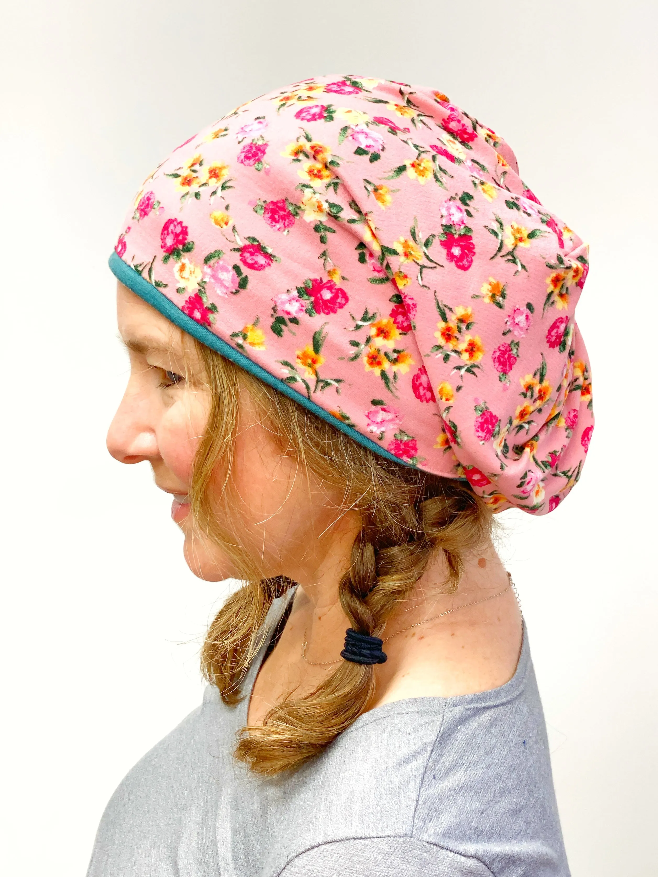 Lightweight Beanie for Ladies, Hairloss Hat Beanie Hat for Women, Stretch Jersey Hat, Soft Cotton Beanie, Large Size, L435