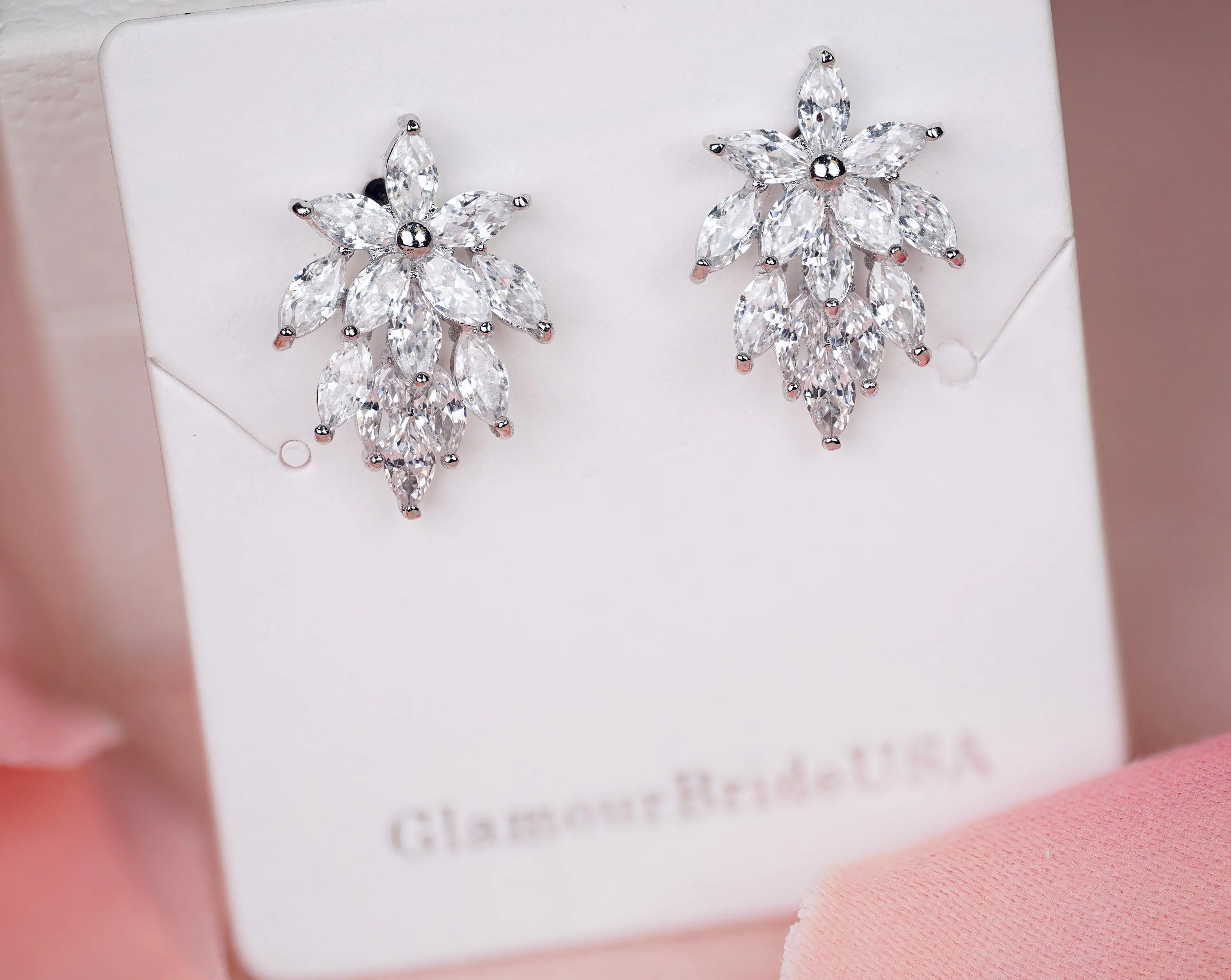 Lindsay - Stud Bridal Earrings