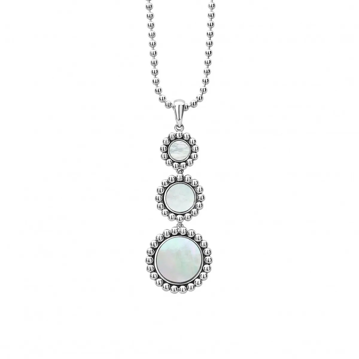 Maya Mother of Pearl Drop Pendant Necklace