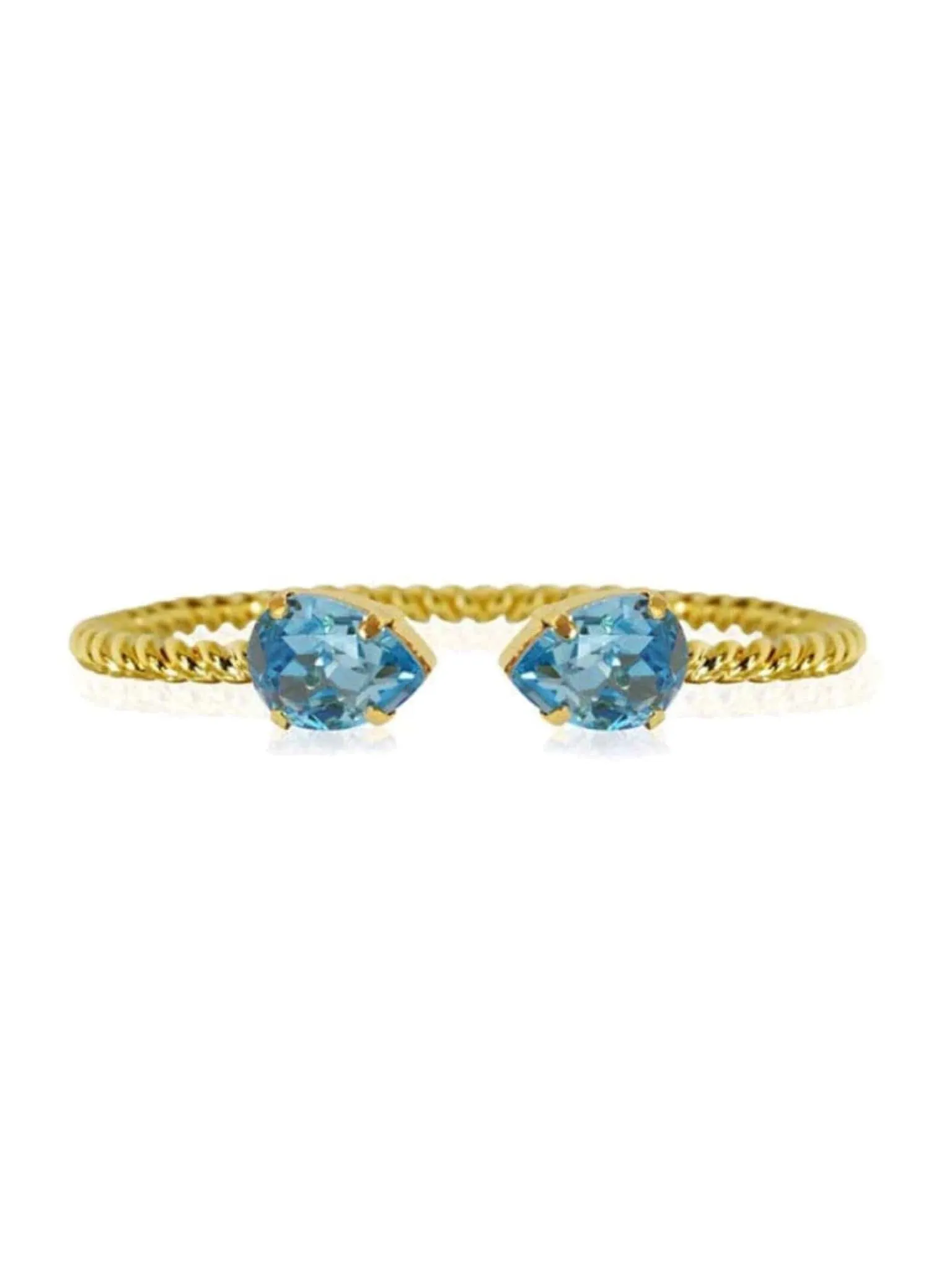 Mini drop bracelet - aquamarine