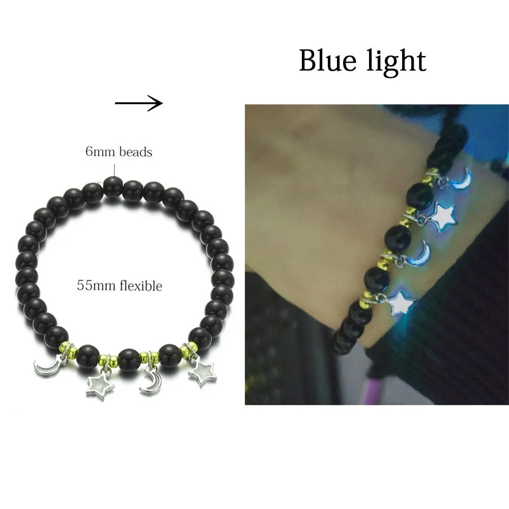 Natural Stone Bracelet Yoga Healing Luminous Glow In The Dark Bracelet