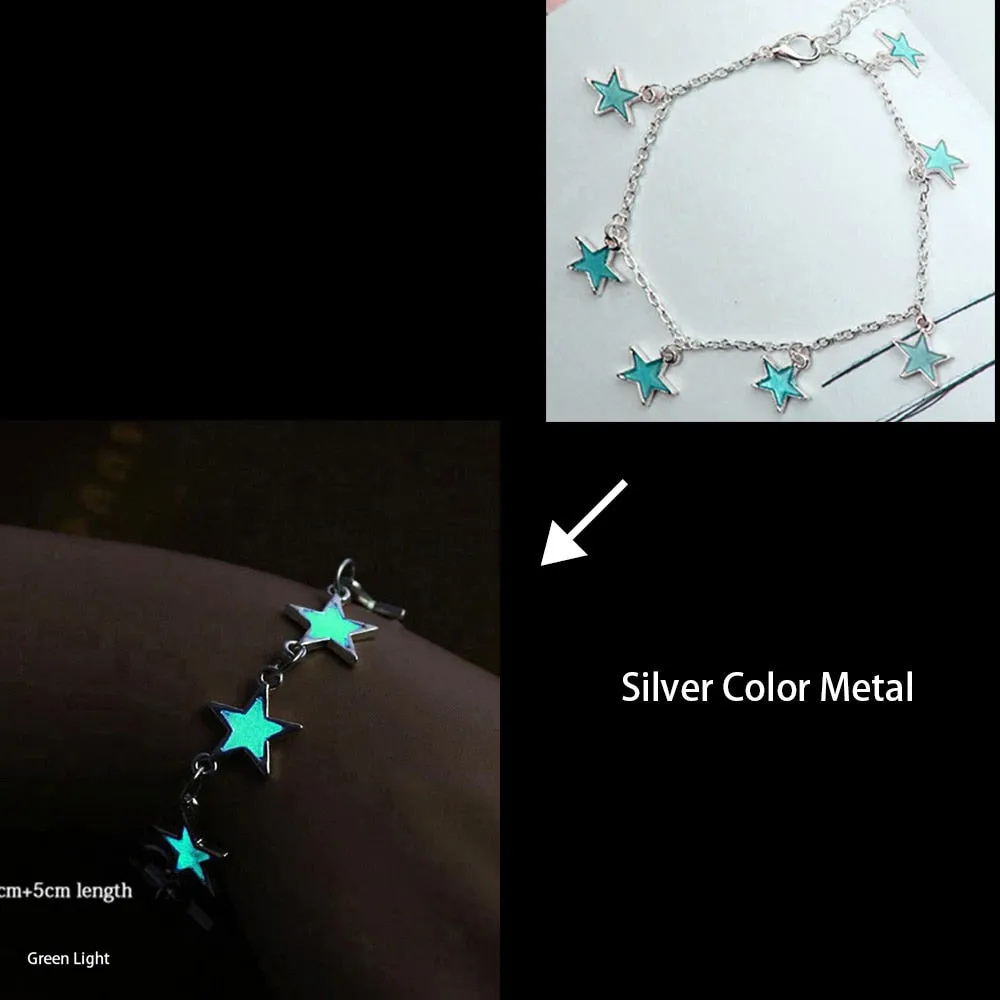 Natural Stone Bracelet Yoga Healing Luminous Glow In The Dark Bracelet