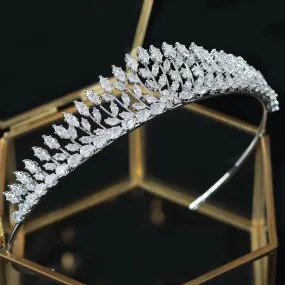 New Trendy Leaves Small Bridal Crown