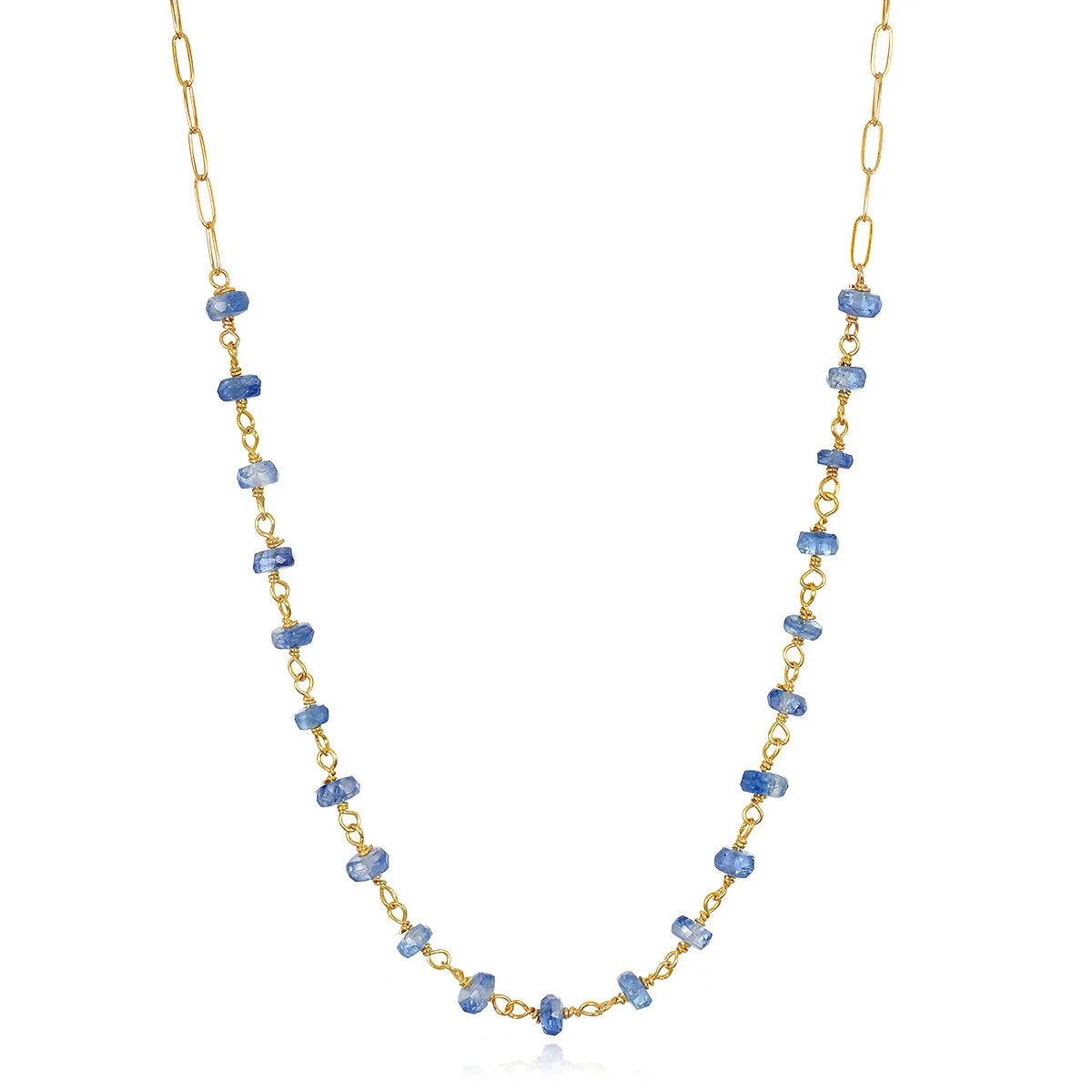 Paperclip Necklace - Kyanite