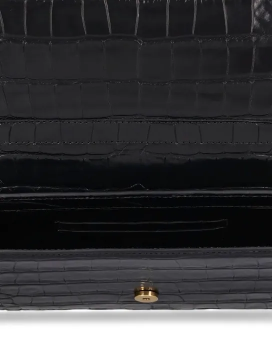 Roberto Cavalli   Road croc embossed clutch 