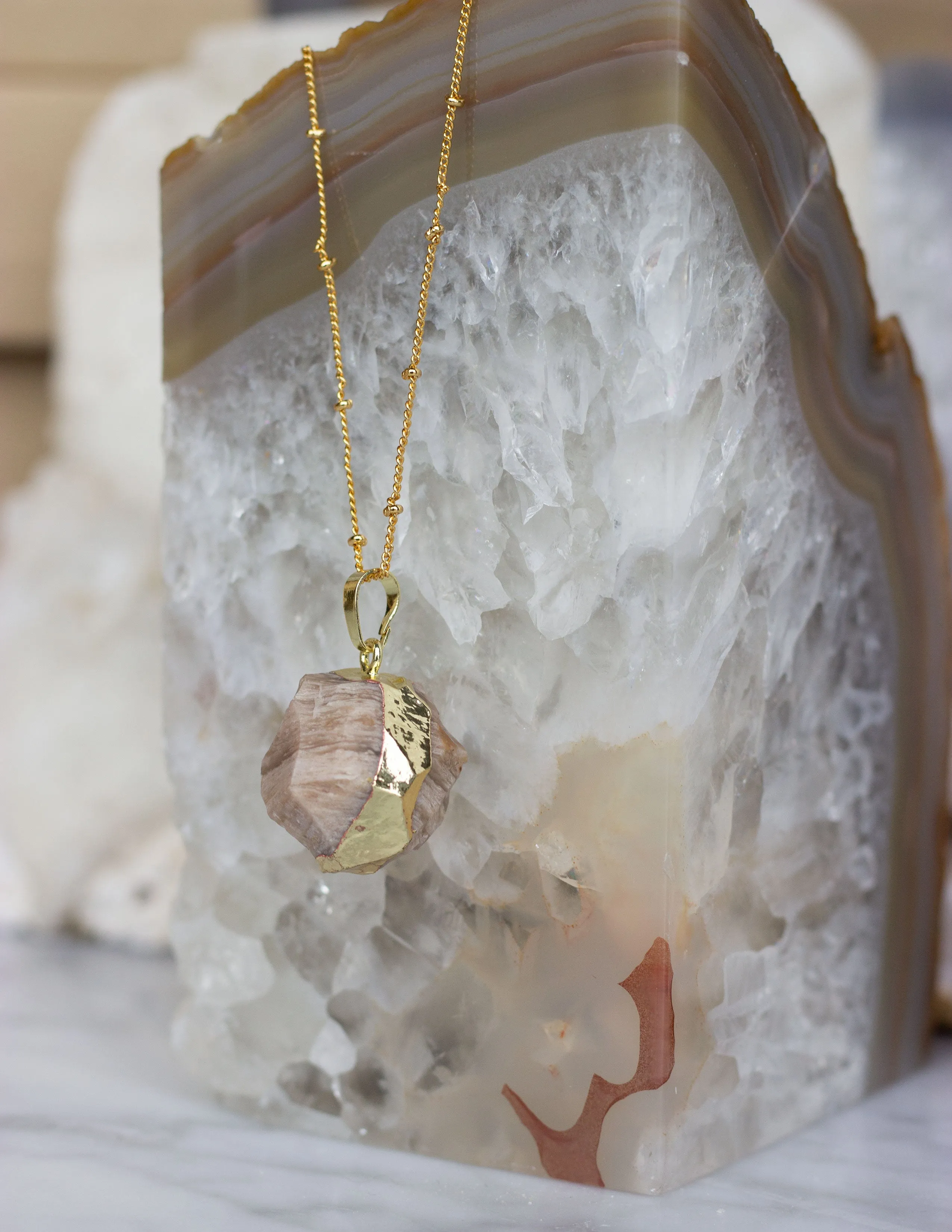 ROUND JASPER PENDANT- 0304