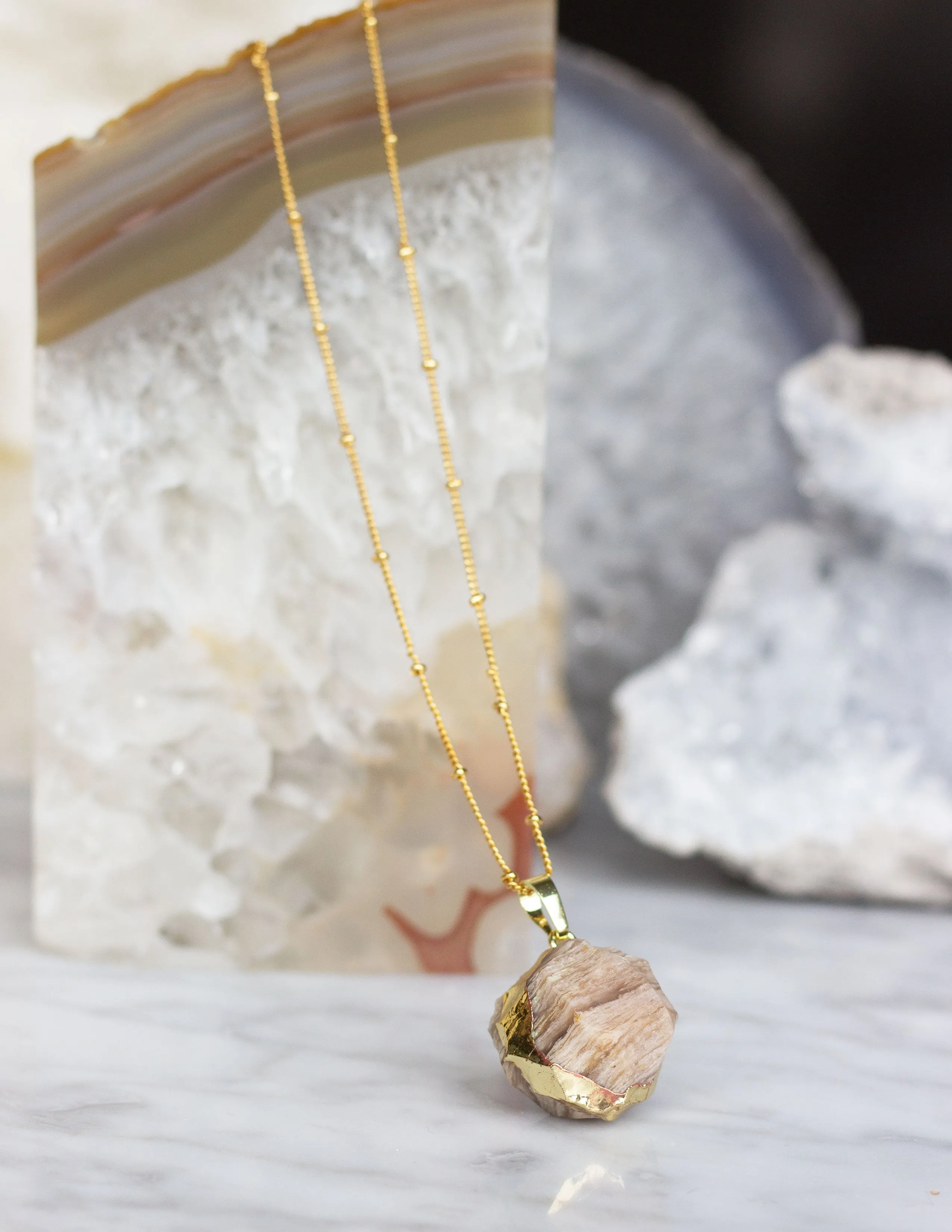 ROUND JASPER PENDANT- 0304