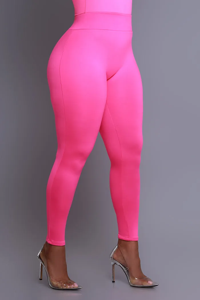 Second Skin Sculpting High Rise Leggings - Fuchsia