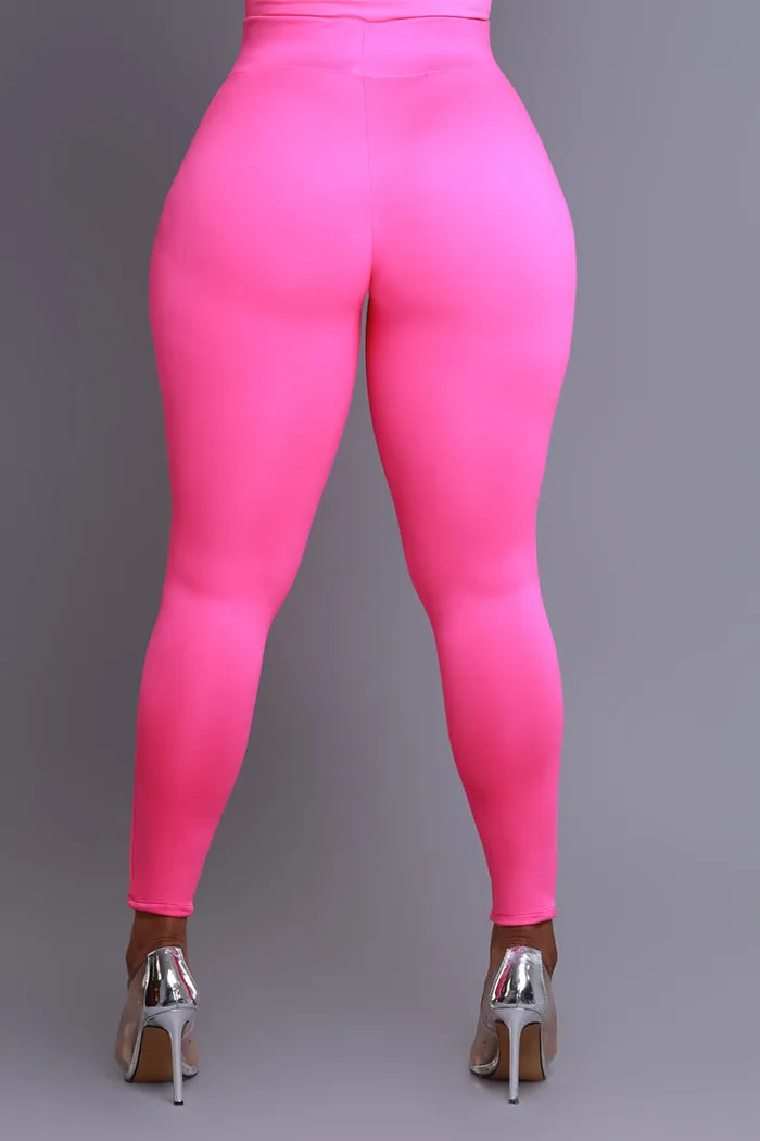 Second Skin Sculpting High Rise Leggings - Fuchsia